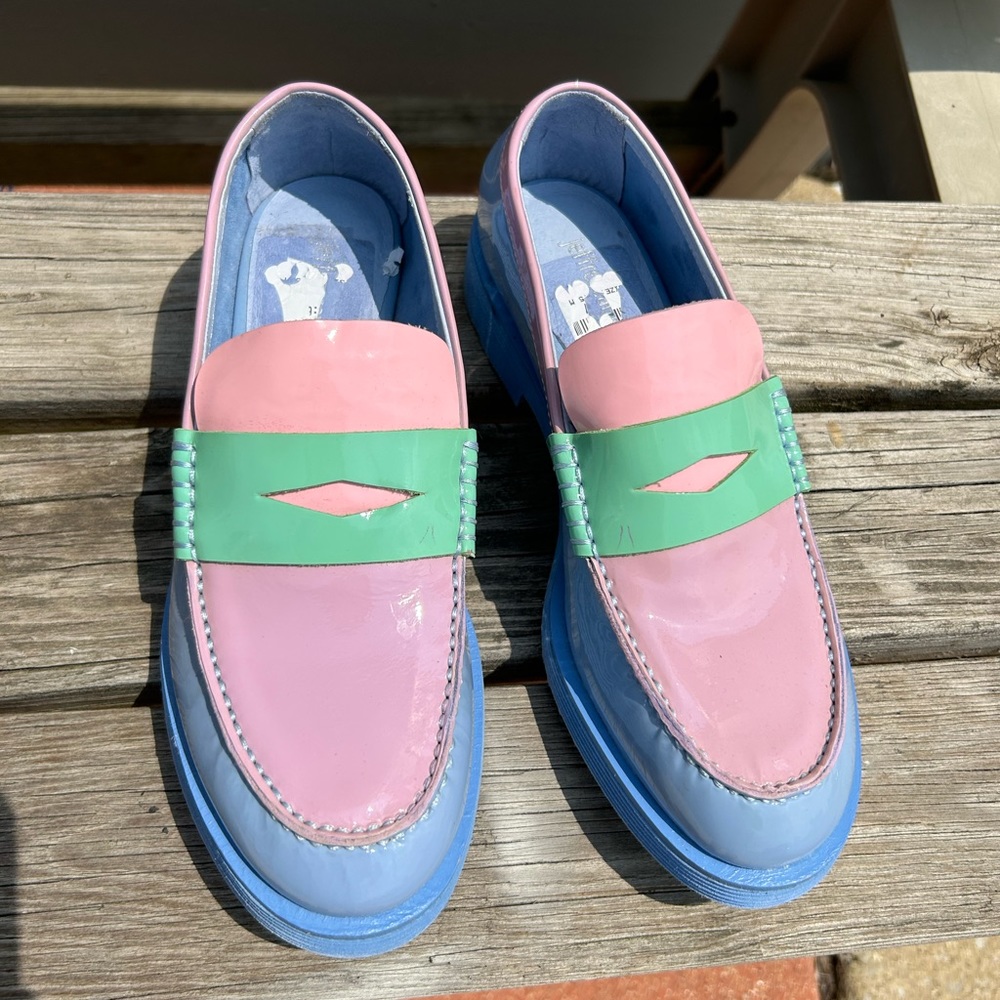 NWT Jeffrey Campbell multicolor oxford loafers 6.5